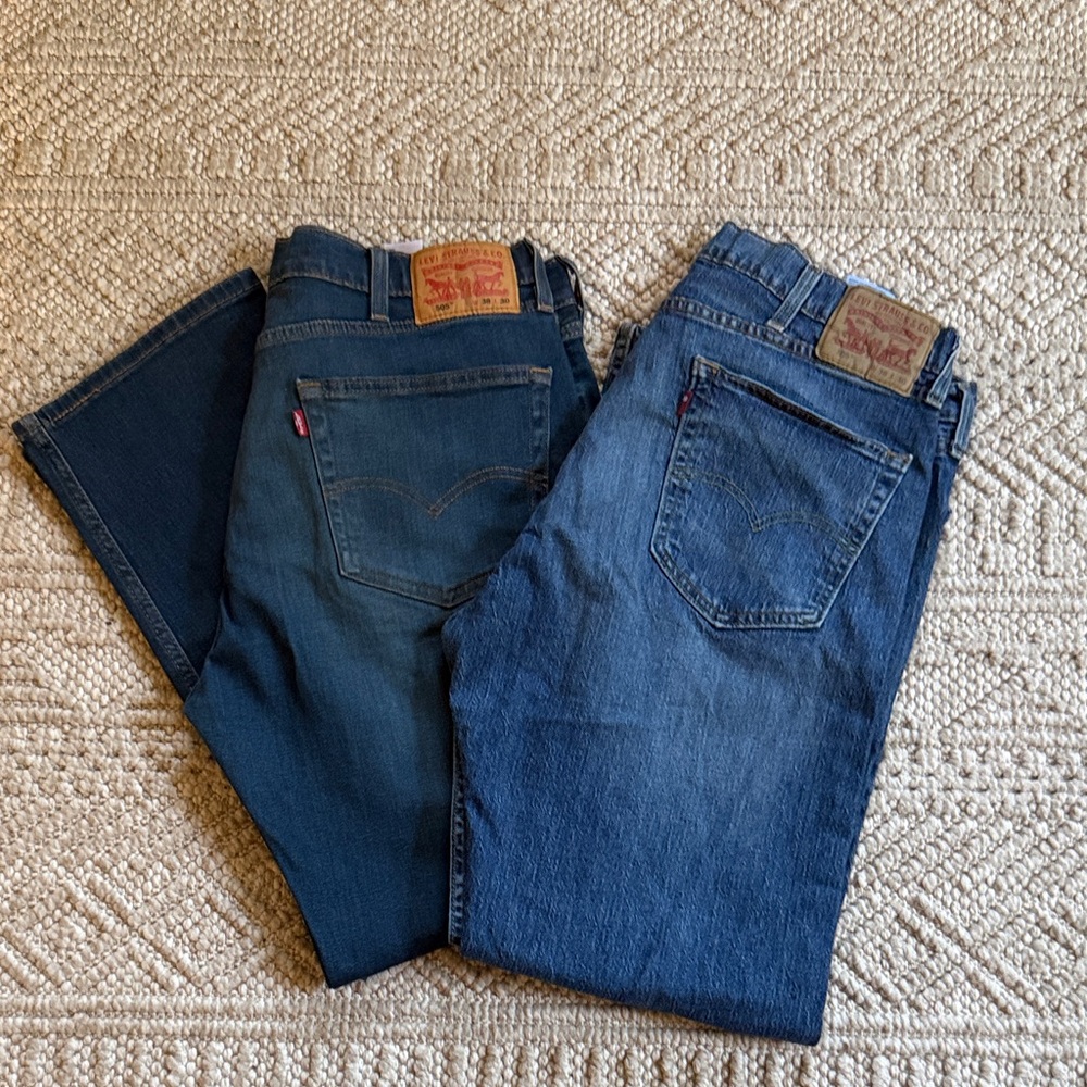Levi's 505 Men's Blue Straight Jeans
